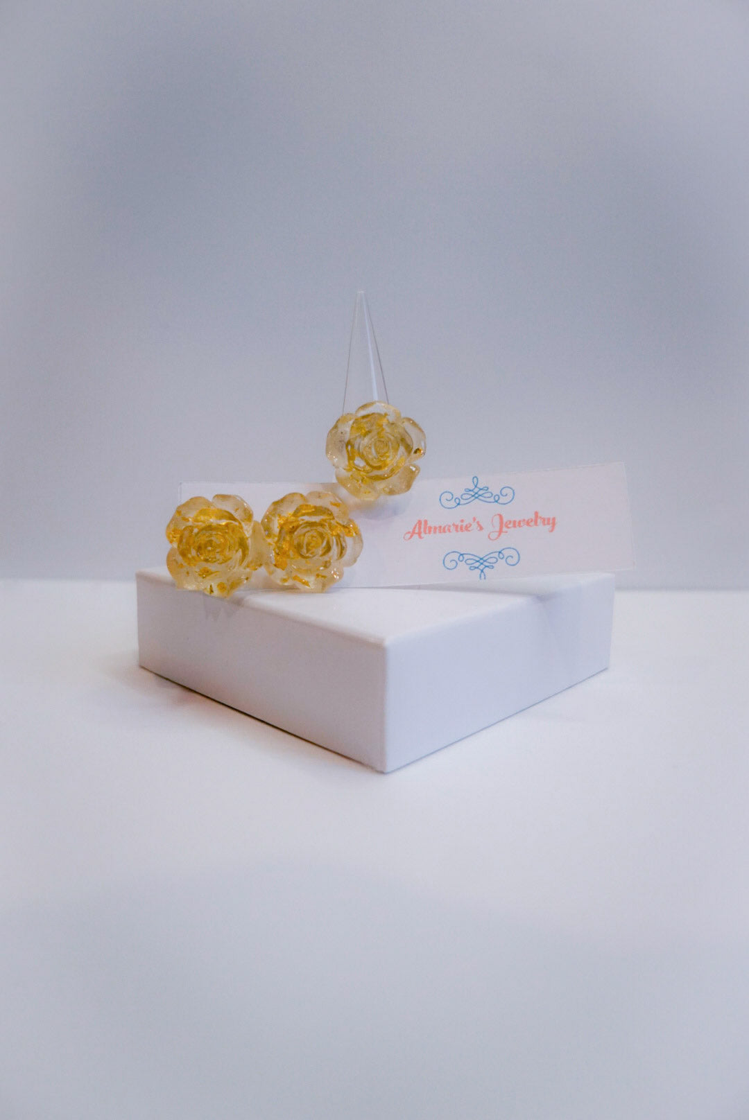 Rose Ring and Earrings